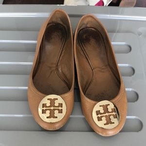 SOLD - Tory Burch brown flats